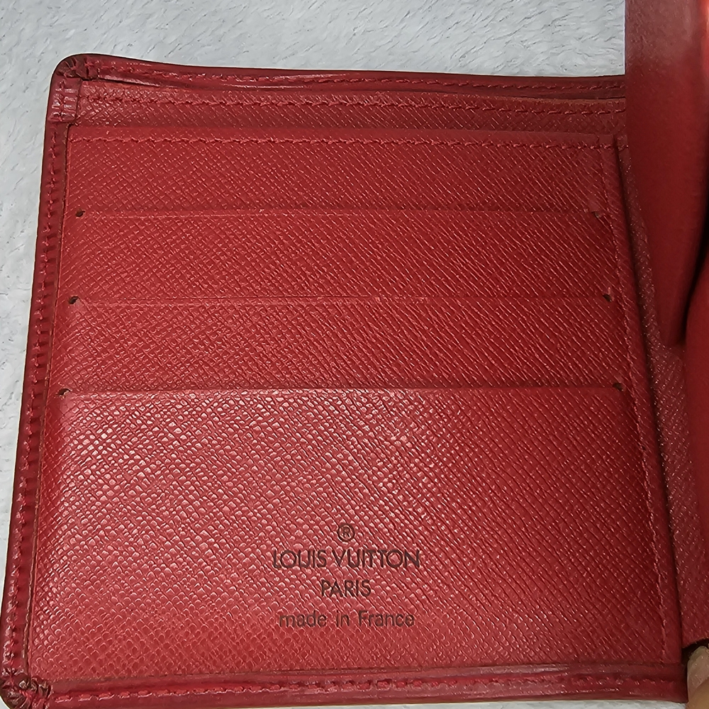 Louis Vuitton Red Epi Wallet - Picture 7 of 12